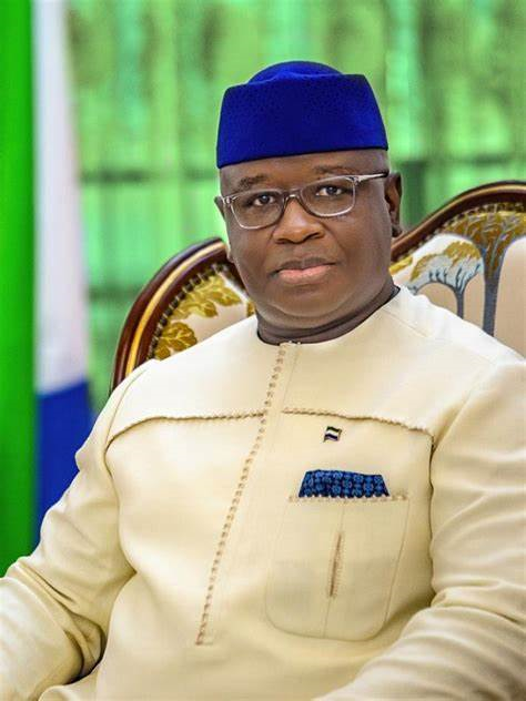 His Excellency Julius Maada Bio The president of Sierra Loene